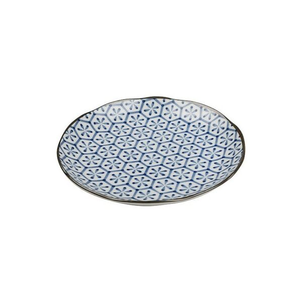 Assiette céramique 25.5 cm - Motif : cristaux