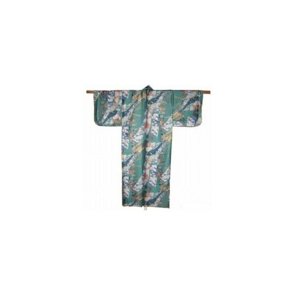 Kimono japonais pour femme vert turquoise