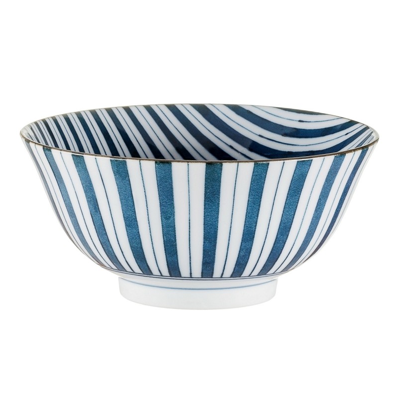 Bol japonais Donburi 15.4 cm - Motifs : rayures