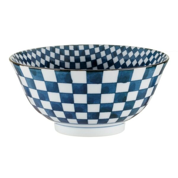 Bol japonais Donburi 15.4 cm - Motifs : carreaux