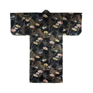 Kimono japonais motifs éventails