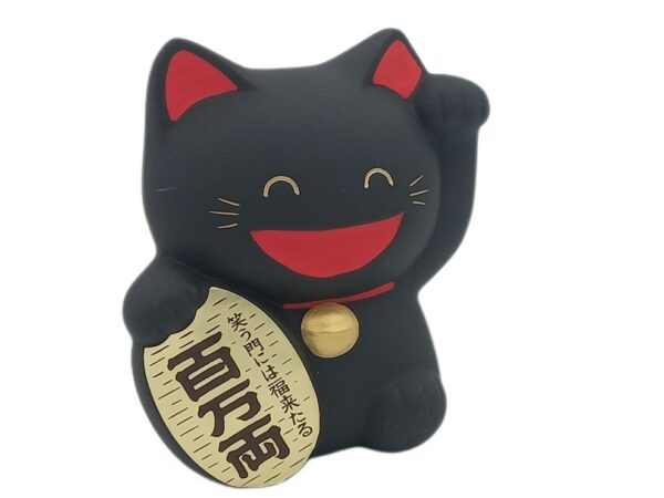 Chat japonais Maneki neko noir