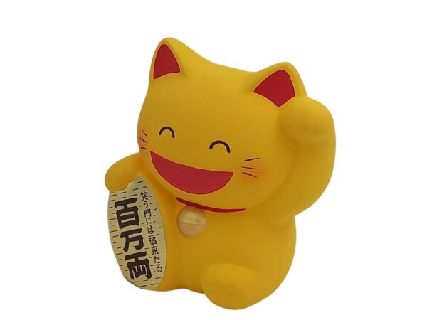 Chat japonais Maneki neko jaune