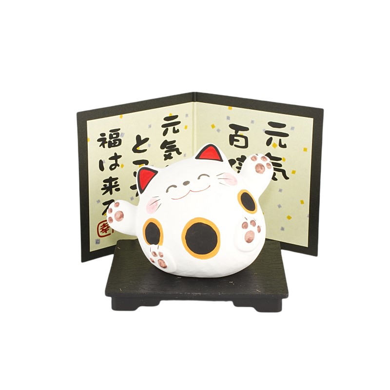 Chat japonais Maneki neko joyeux