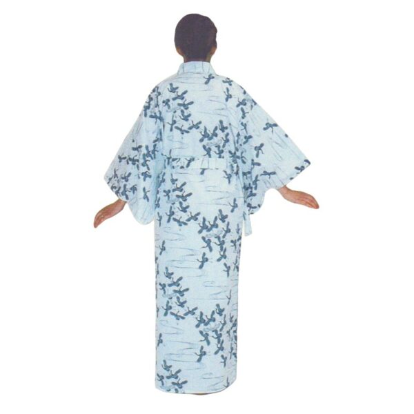 Kimono japonais yukata motifs grues à porter à la maison