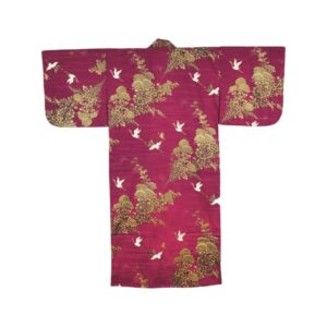 Kimono japonais fleurs et oiseaux