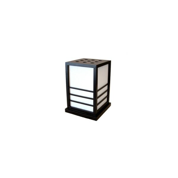 Lampe japonaise sur socle noire