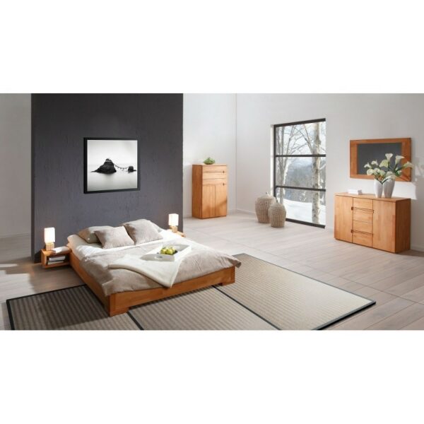 Chambre complète avec Lit Shizen bas naturel