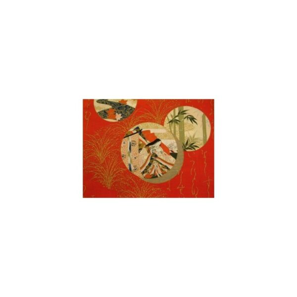 Motifs kimono rouge japonaise