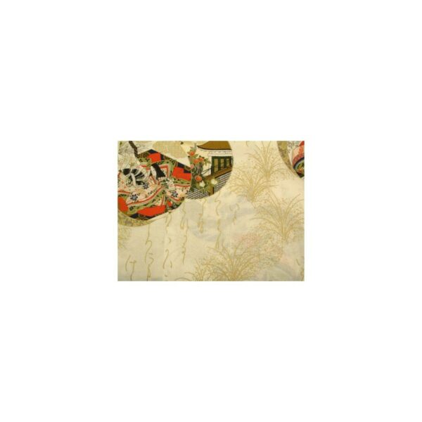 Motifs kimono blanc japonaise