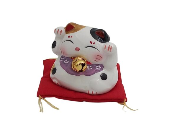 Maneki neko tirelire beige