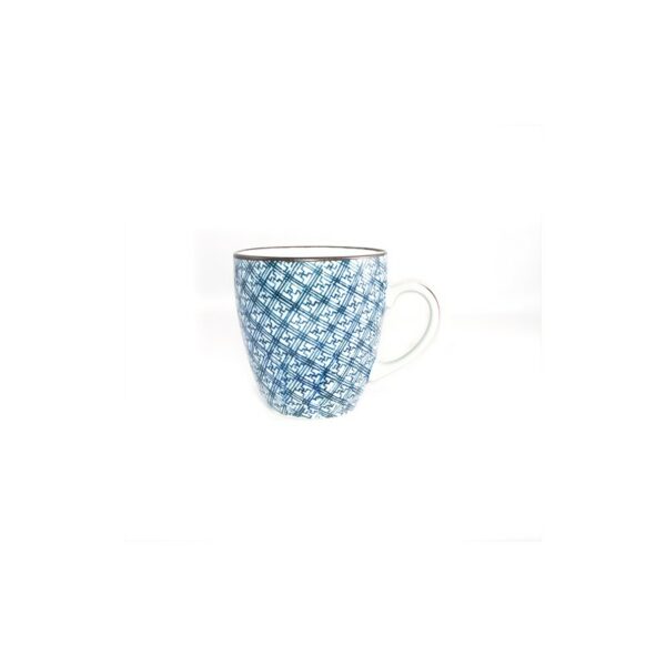 Mugs en porcelaine motifs carreaux