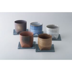 Set 5 tasses à thé avec sous tasses