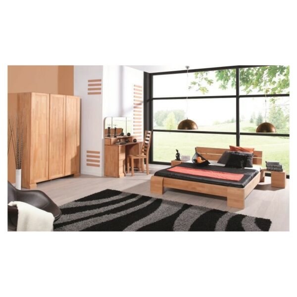 Pack Lit Kobe Haut naturel Sommier et matelas