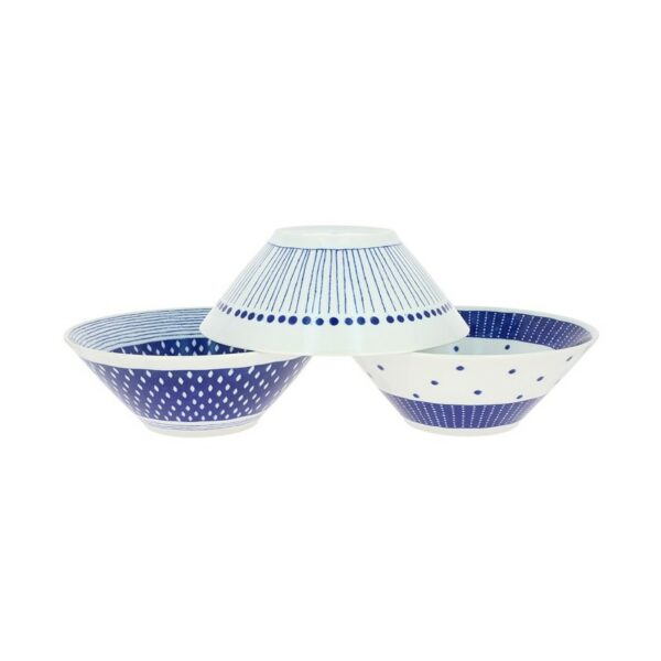 Set de 3 grands bols japonais en porcelaine