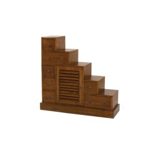 Meuble escalier en bois massif 105 cm