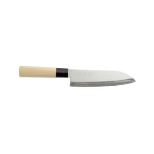 Couteau japonais Santoku avec manche en bois