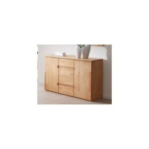 Commode Shizen Naturelle 2 portes et 4 tiroirs