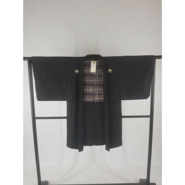 Veste kimono pour homme noire