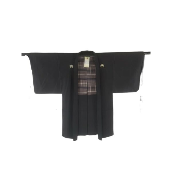 Veste kimono pour homme noire