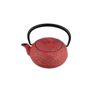 Théière japonaise en fonte rouge 0,3 litre