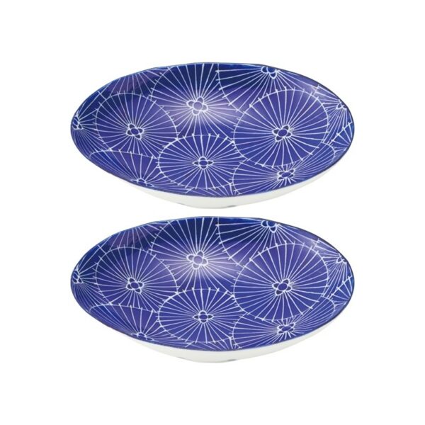 Set de 2 petites assiettes japonaises ombrelles