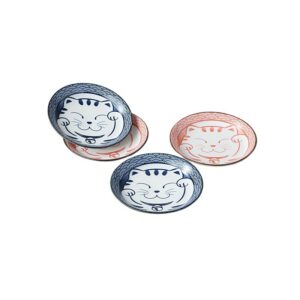 Set de 4 petits plats Maneki Neko