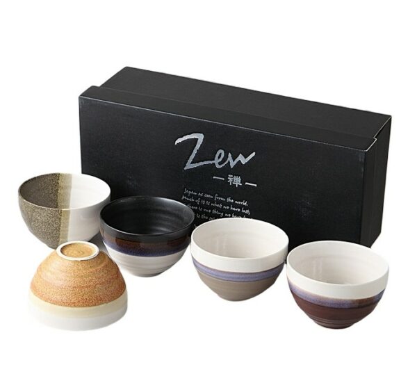 Set de 5 bols japonais "Zen"