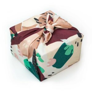 Furoshiki Rouge et Vert 75 x 75 cm