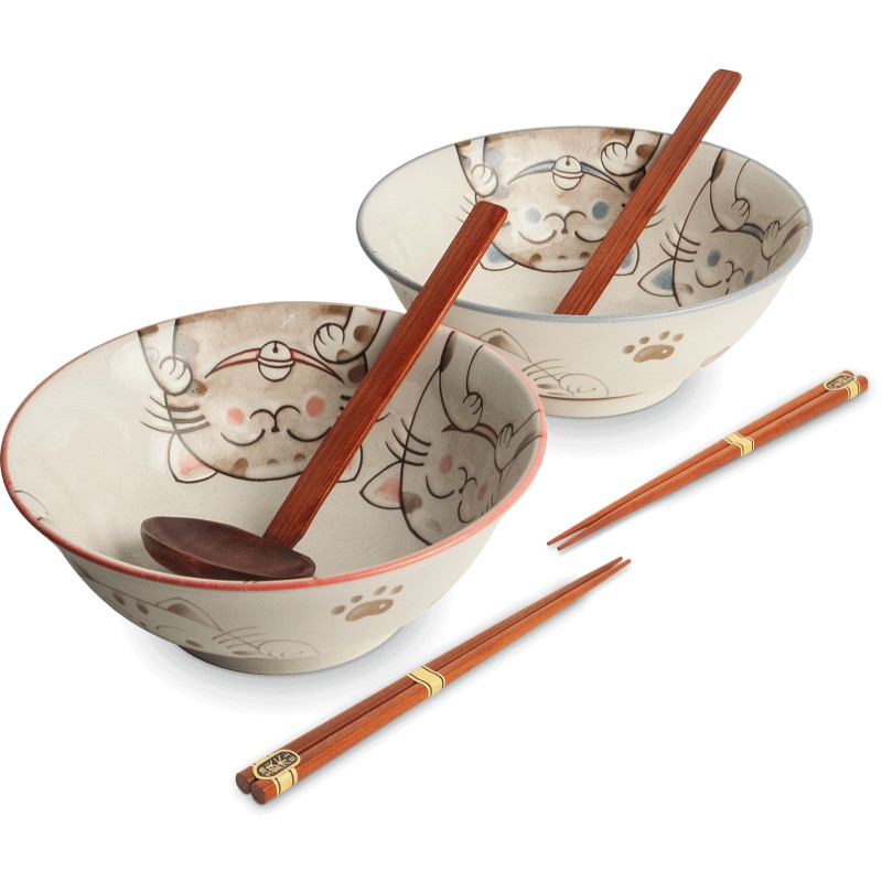 Set de 2 bols Ramen Neko