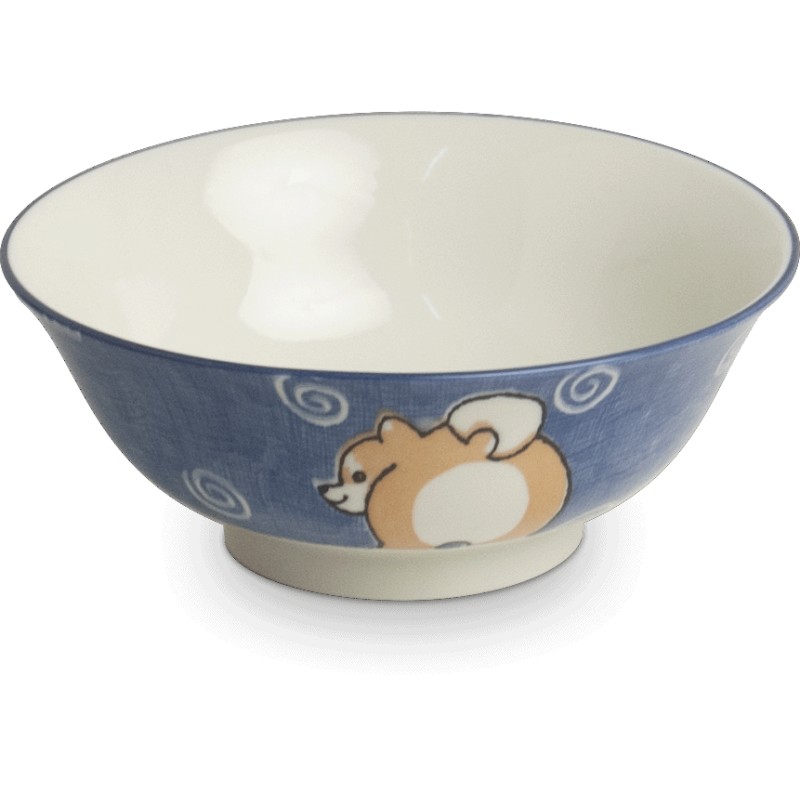 Grand bol japonais Ramen Shiba bleu