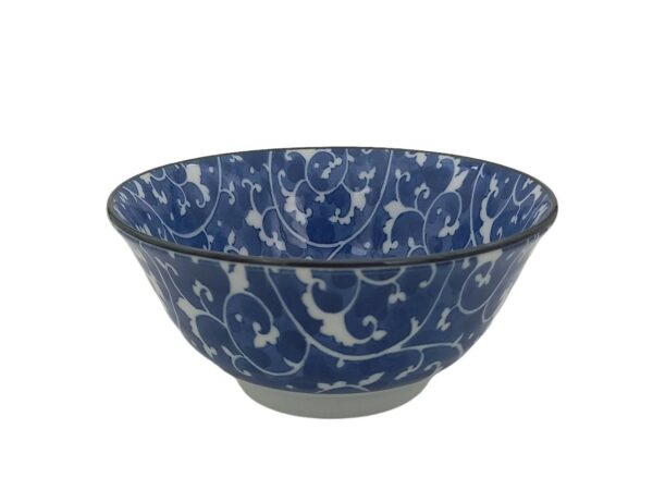 Bol japonais bleu motifs Karakusa