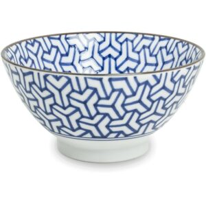 Bols bleus motifs japonais